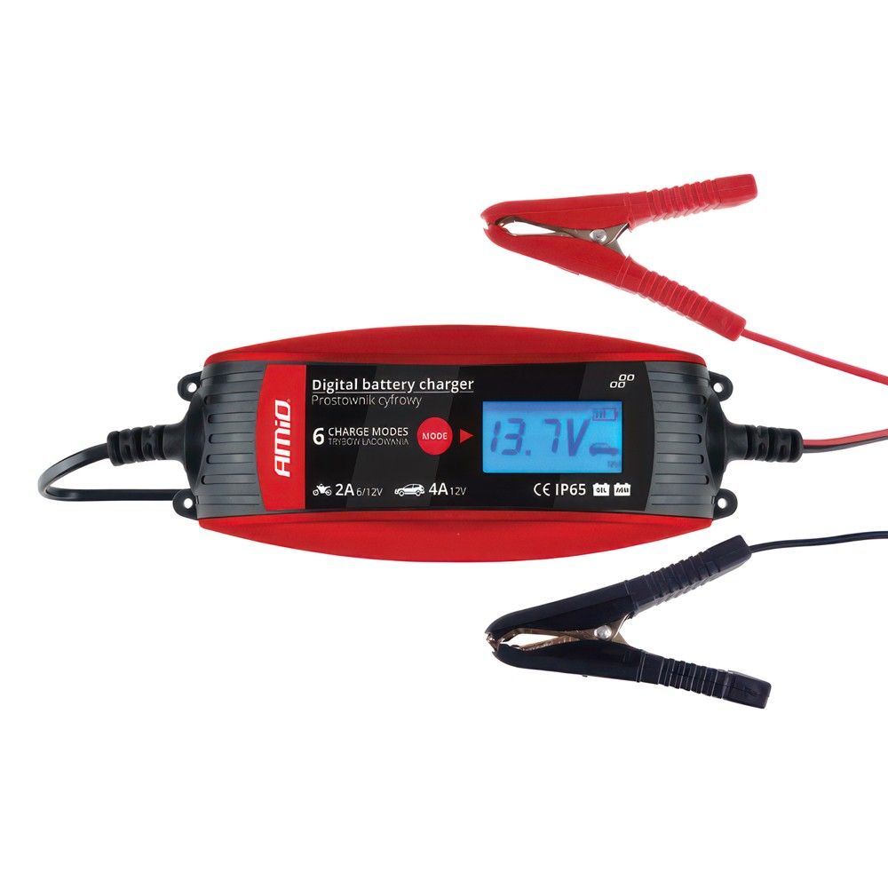 Karikues Baterie Digital Amio Am-02088 6/12V 2A/4A 60W Ip65