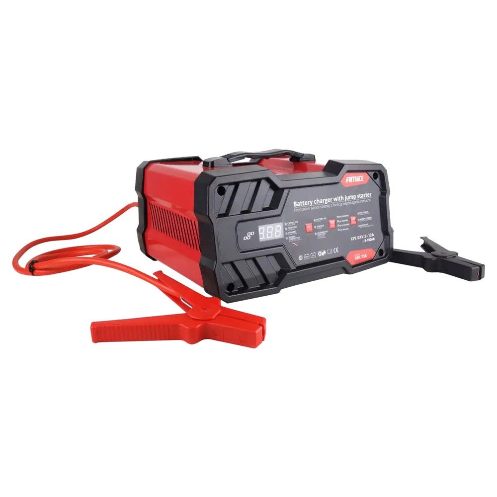 Karikues Dhe Starter Baterie Amio Am-02400 (Karikues 6/12V 12A/ Jump S 75A