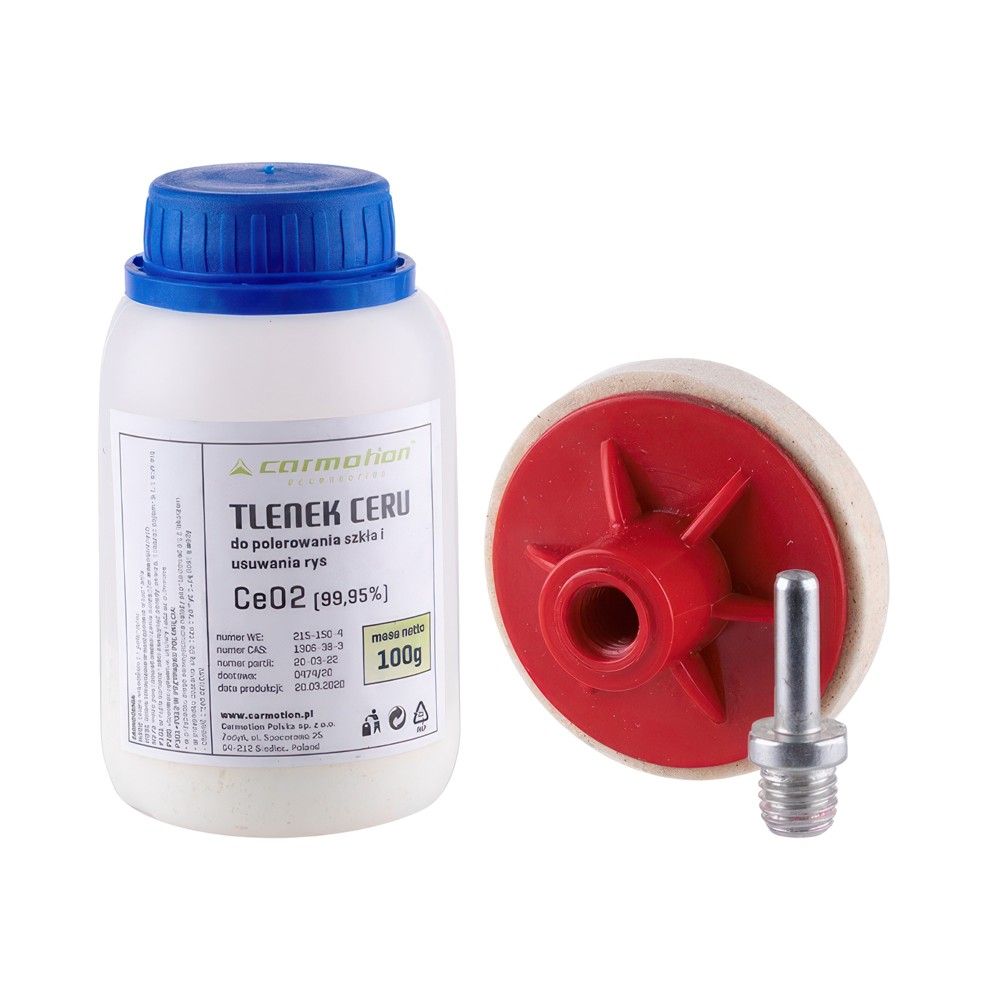 Dhe Xhama Makine CM-86684 75x5mm Lucidimi Per Fenere Cerium Oxide 100G Tampon Adaptor