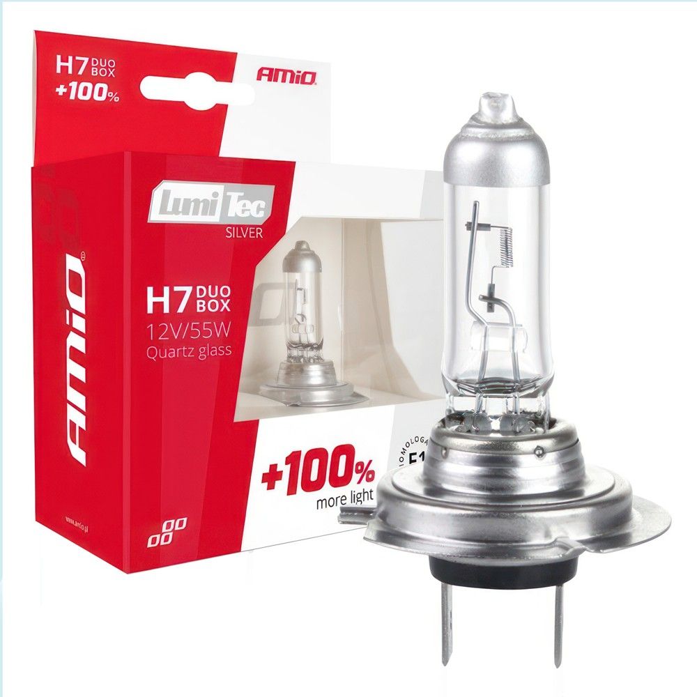 Amio Lumitec Silver Duo Am-01403 55W 12V Llampa +100% H7 Set