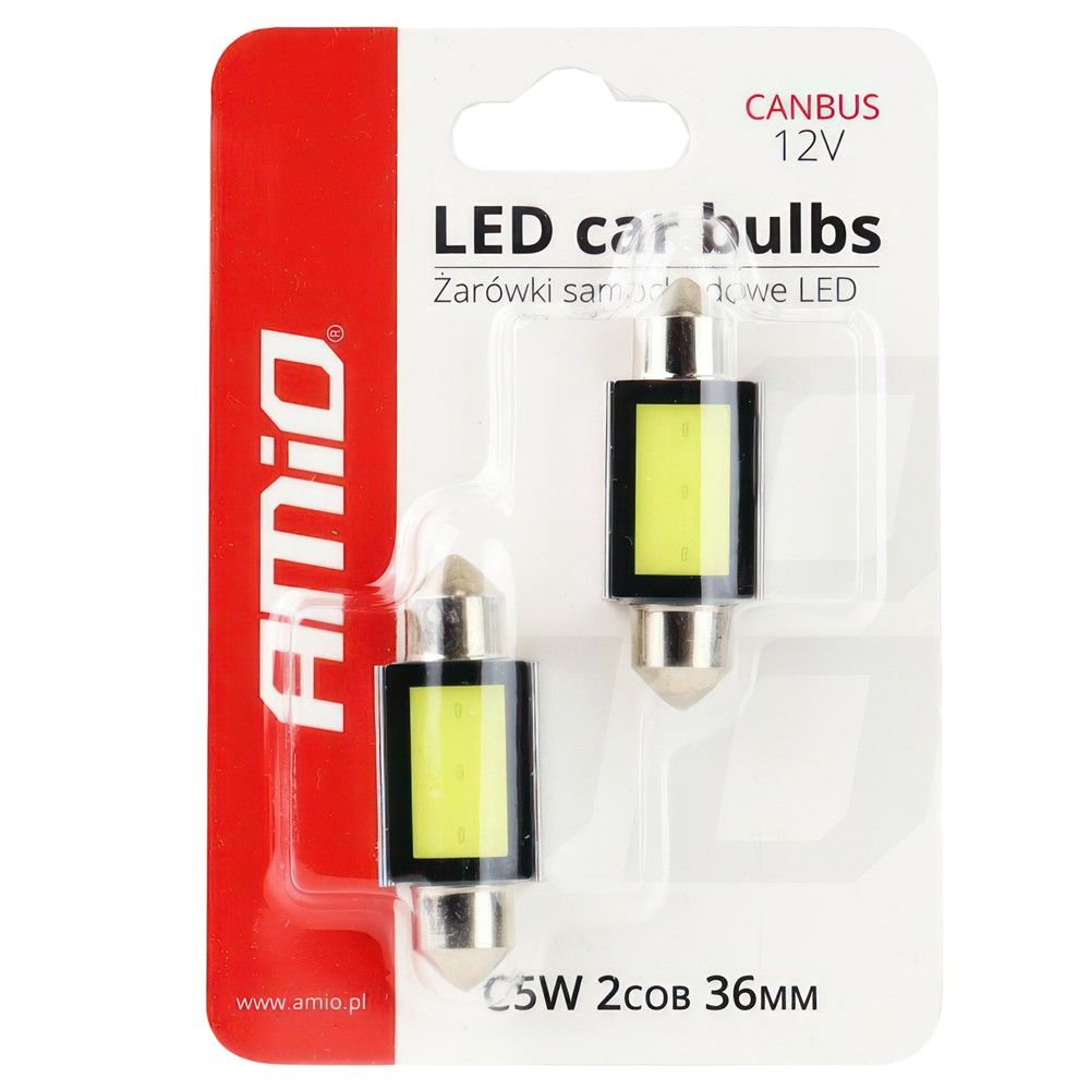 Amio Canbus Am-01639 12V 36mm Llampa Led Cob3 C5W White