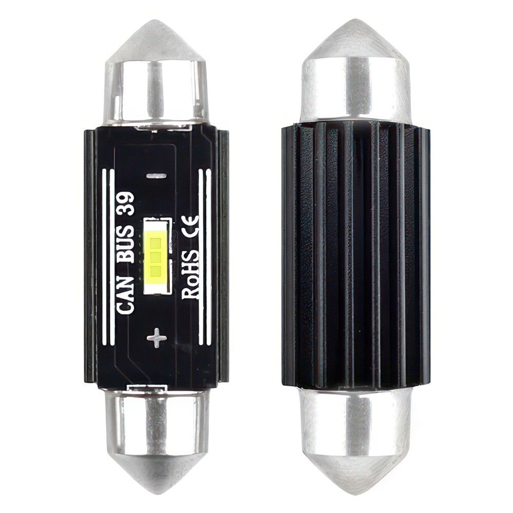 Cm Canbus 58955 12V 24V 39mm Llampa Led Amio 1860-1Smd Ultra Bright C5W White