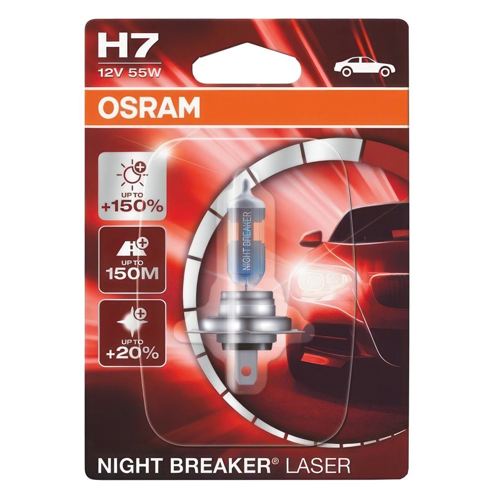 Osram H7 Night Breaker Laser 55W 12V Llampa Mt-O64210Nl-B1