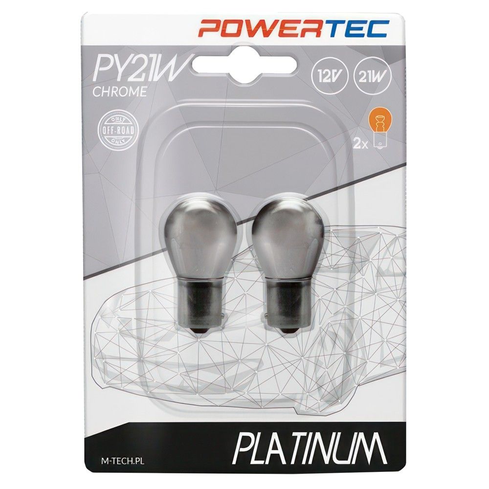Powertec Platinum Py21W 12V Llampa Chrome Mt-Ptzch36-B2