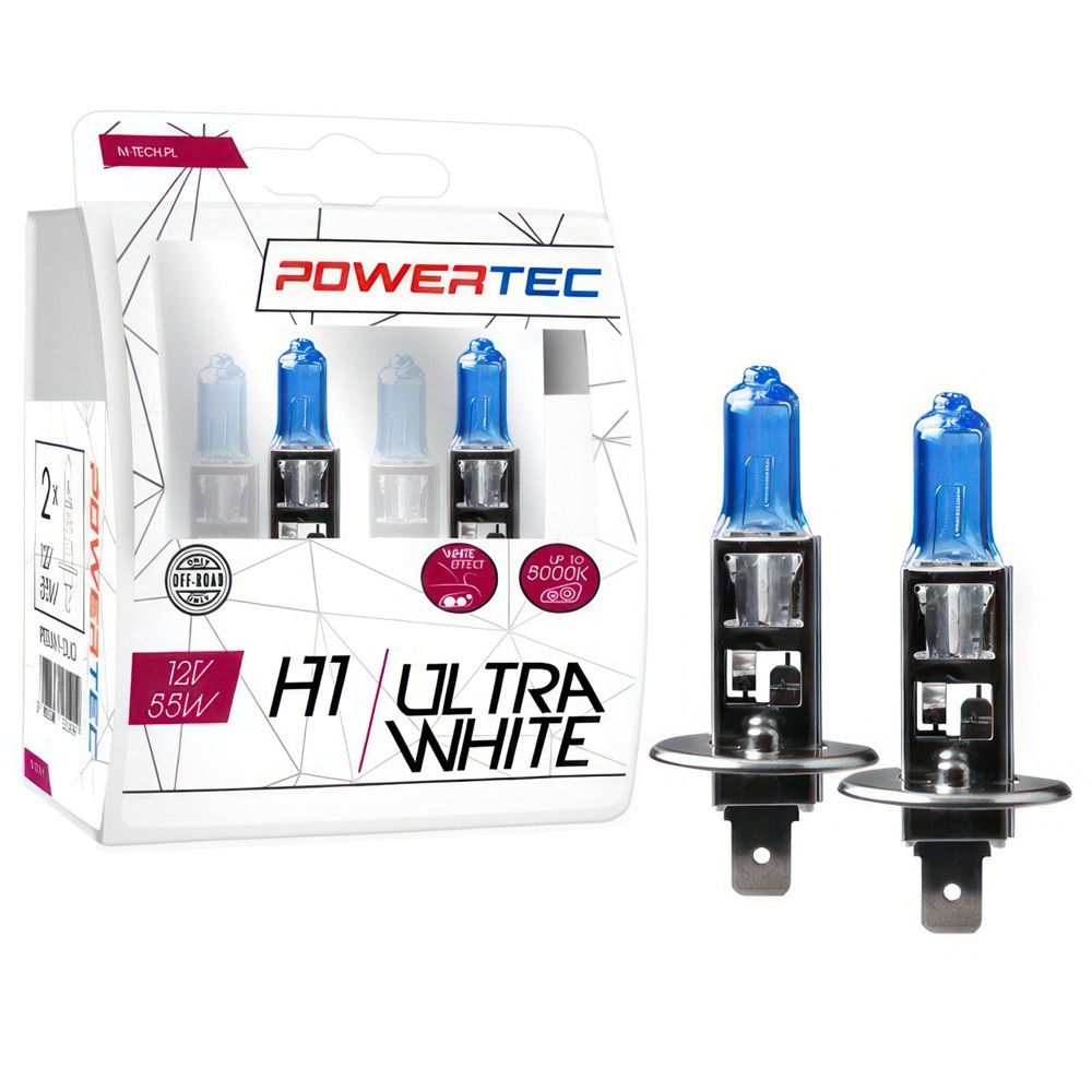 Powertec Ultra White Mt-Ptzuw1-S2 12V Llampa H1 Duo