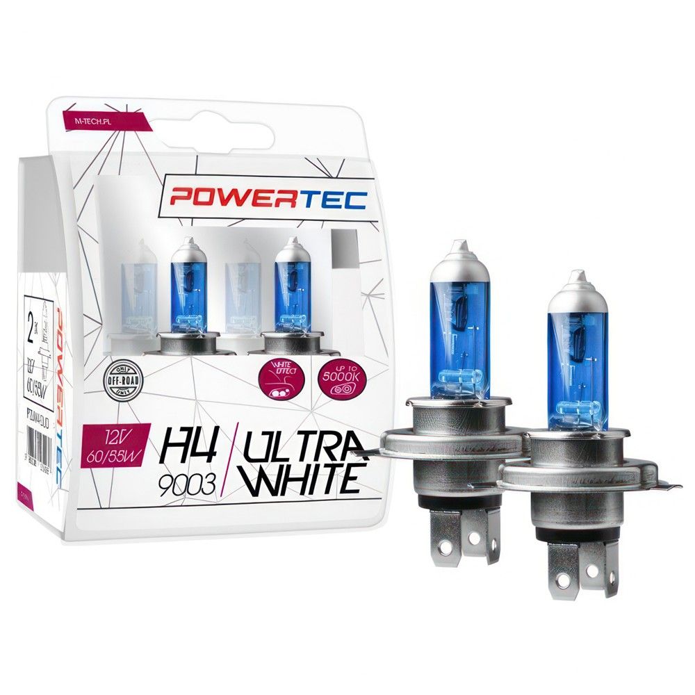 Powertec Ultra White Mt-Ptzuw4-S2 12V Llampa H4 Duo