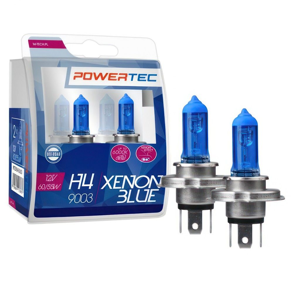 Powertec Xenon Blue Mt-Ptzxb4-S2 12V Llampa H4 Duo