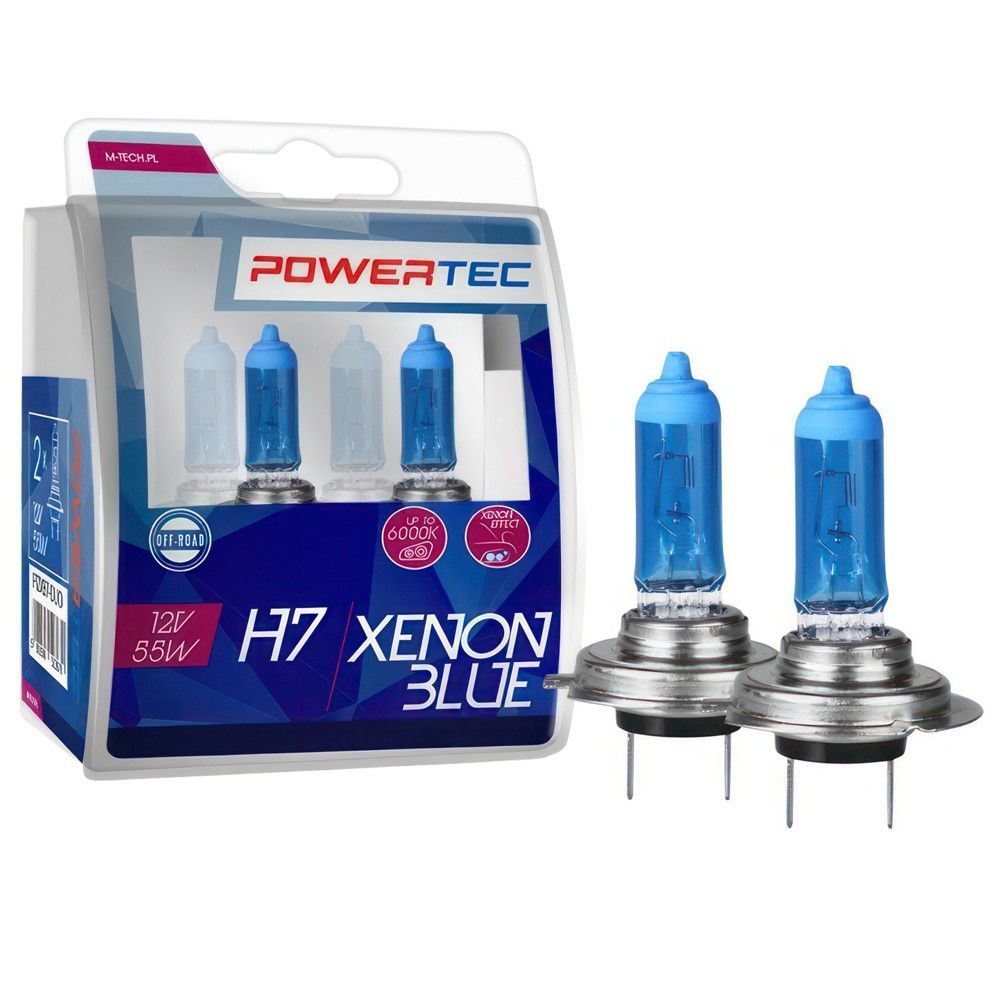 Powertec Xenon Blue Mt-Ptzxb7-S2 12V Llampa H7 Duo