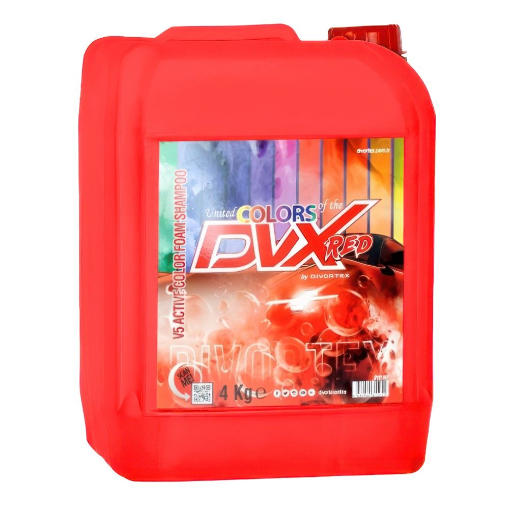 Divortex Dvx-1067 4kg Shampo Pa Kontakt Active Foam V5 Red Foamy 1
