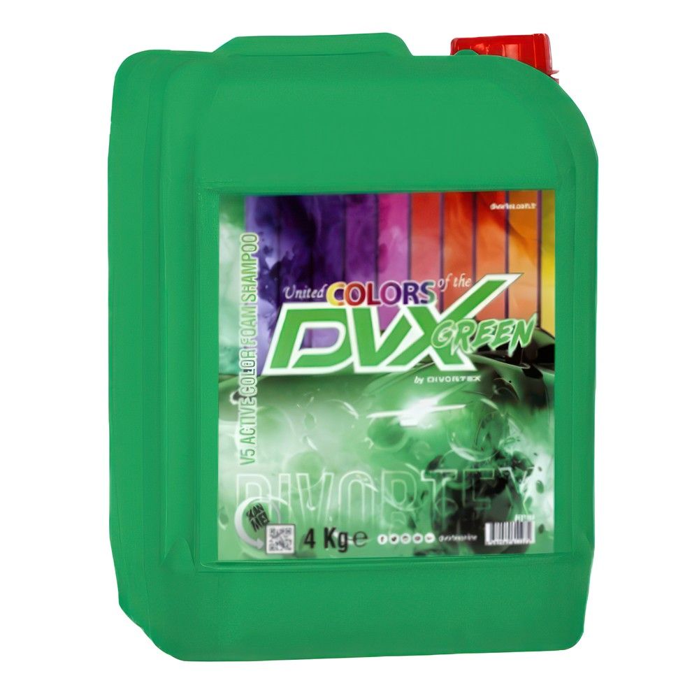 Divortex Dvx-1069 4kg Shampo Pa Kontakt Active Foam V5 Green Foamy 1