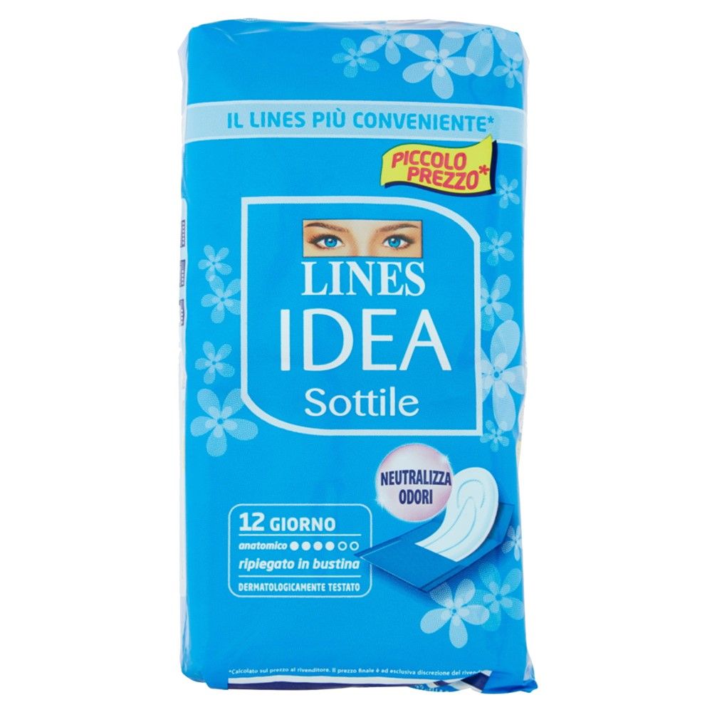 Lines Idea Idea Sottile Peceta Higjenike Blu 12
