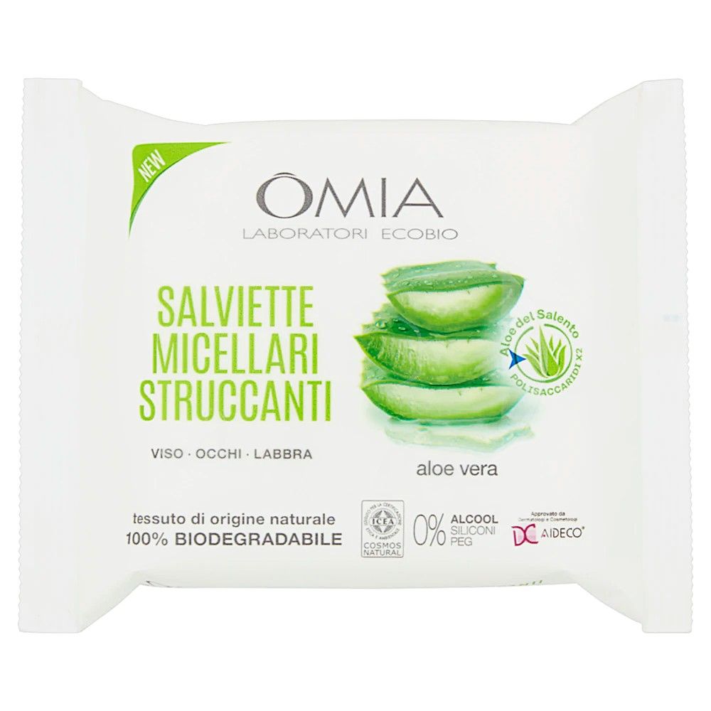 Omia Omia Peceta Të Lagura Me Ujë Micelar Dhe Aloe Vera 20