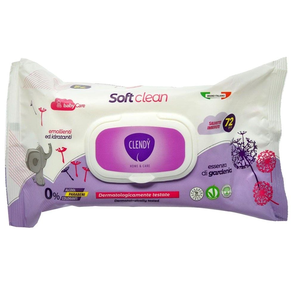 Clendy Soft Peceta Të Lagura 72