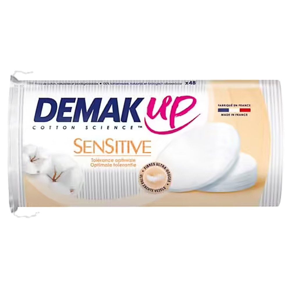 Demak'up pambuk 48 disqe Kozmetik 17.4x8.7x11.9 E Bardhë