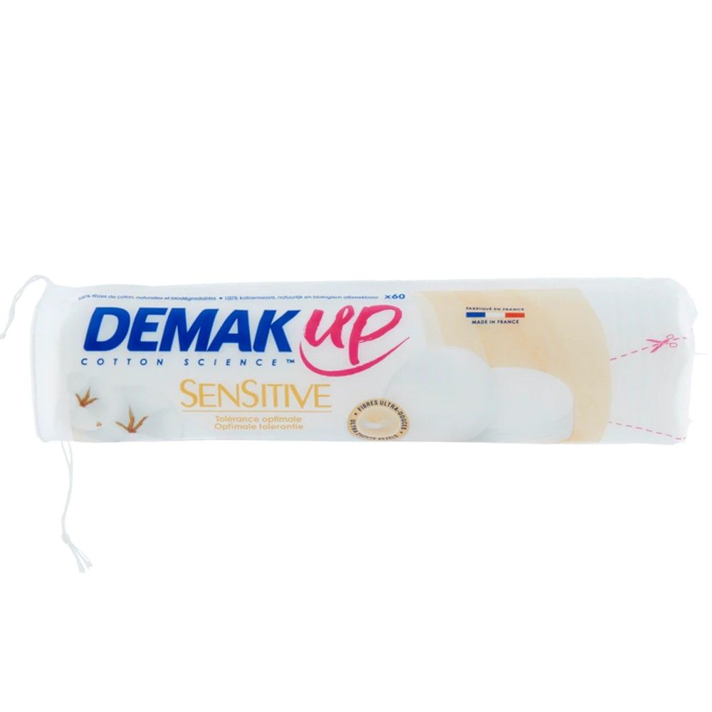 Demak'up pambuk 60 disqe 20x5cm Kozmetik 20x5 E Bardhë