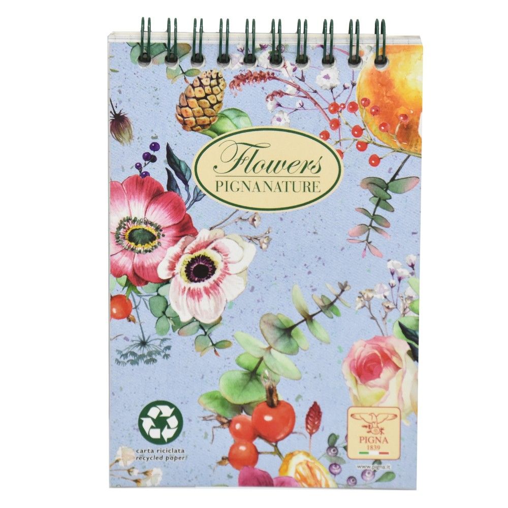 Pine Bllok shënimesh, me spirale lart, A6, 50 flete