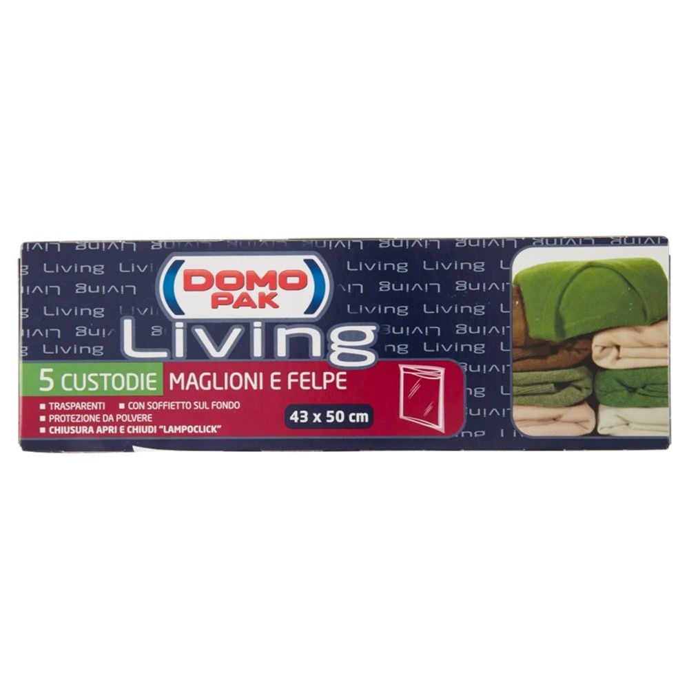 Domopak Living Qese për rroba, 43x50 cm, 5 qese, 1 pako 43x50cm