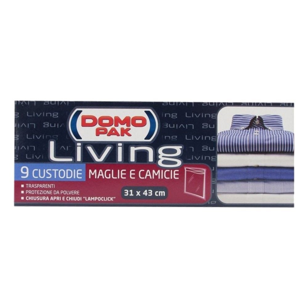 Domopak Living 31x43 cm, 9 qese, 1 pako 31x43cm Për Këmishat