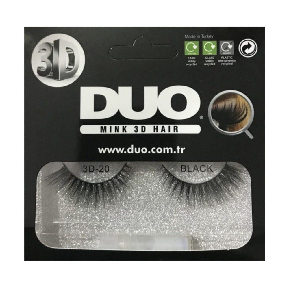 Falsë Me Përbë RJE-100 Qerpikë Përbërje Natyrale Duo Mink
