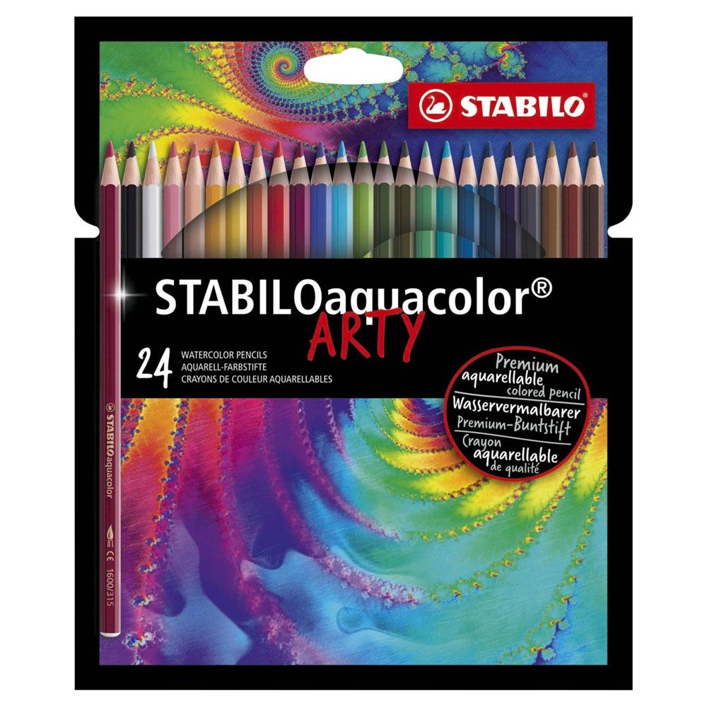 Stabilo Aquacolor Lapsa Me Ngjyra Dru 21.5x17.8x1 Mikse 24