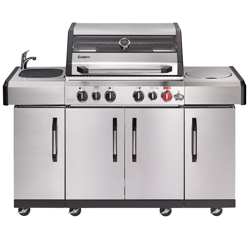 Enders Kansas II Pro turbo Barbekju Me Gaz 153x64x118 Gri Inoks 4 Vatra 1