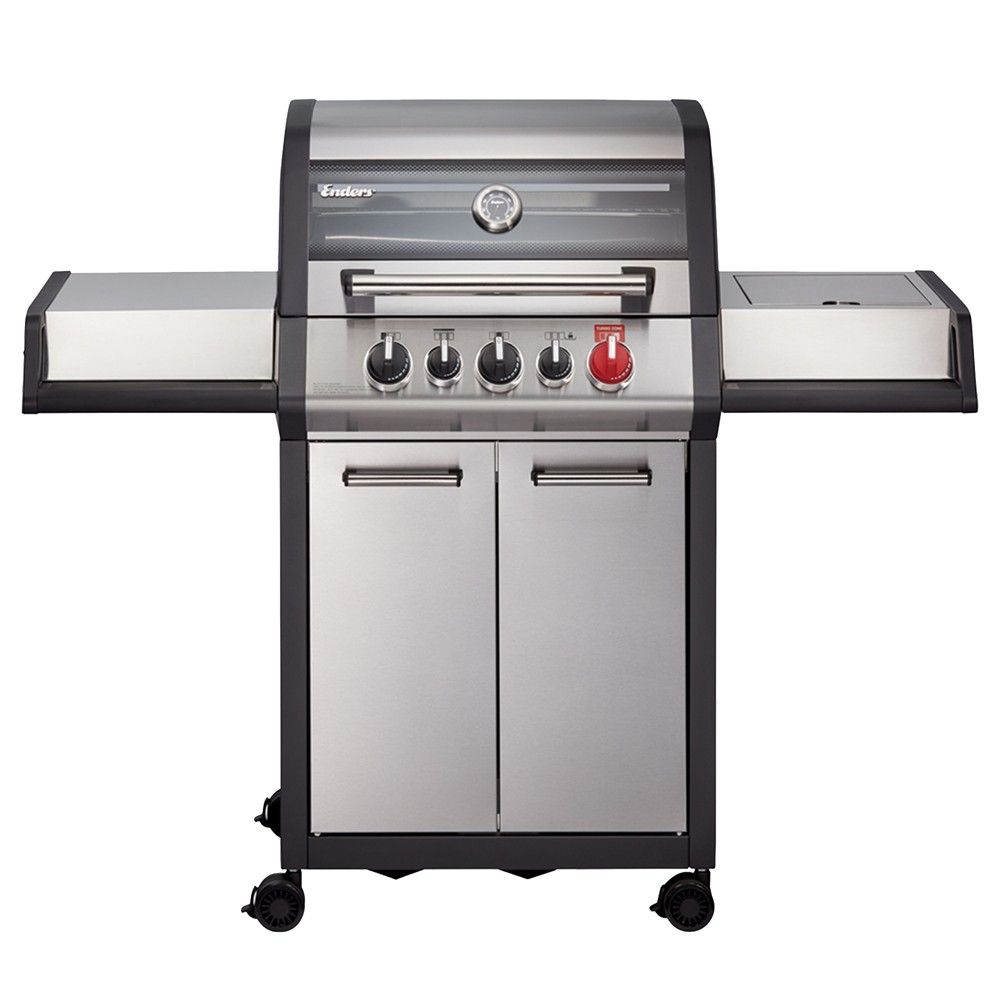 Enders Monroe Pro Barbekju Me Gaz 143.5x57x118.5 Turbo Inoks Gri 3 Vatra 1