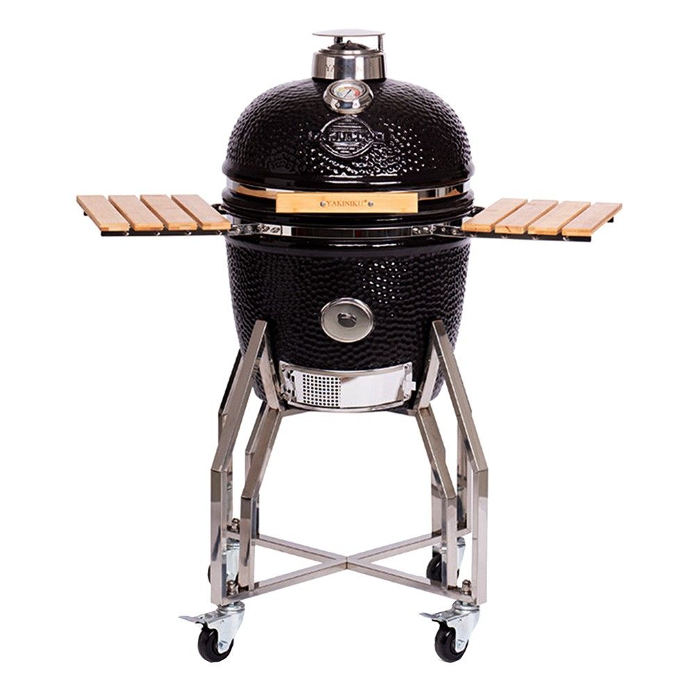 Yakiniku Kamado medium Zgarë Furrë Qeramikë E Zezë 41x120x111x74