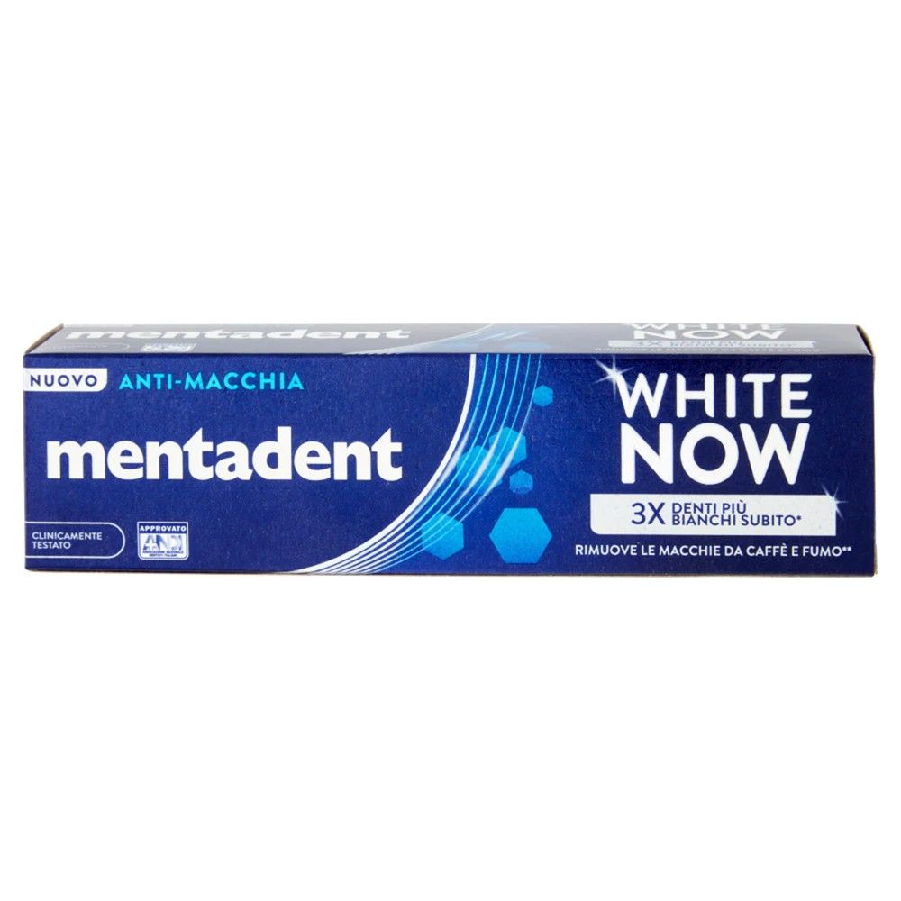 Mentadent White Now Antimac blu 75ml Pastë Dhëmbësh 75