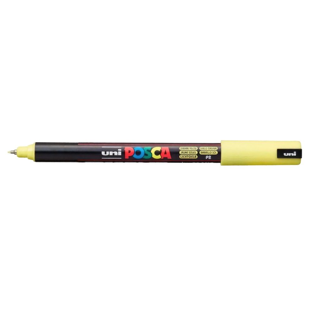 Uni Posca PC-1MR 0.7mm Marker Me Bazë Uji Yellow 1