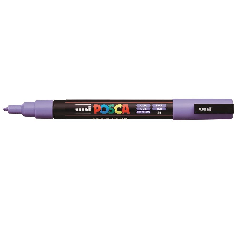 Uni Posca POSCA PC-3M 1.3mm Marker Me Bazë Uji 0.9- Lilac