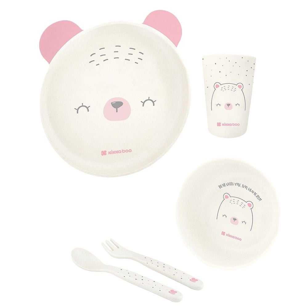 Set ngrenie Per Femije Roze +6 Muajsh 5 Pjese