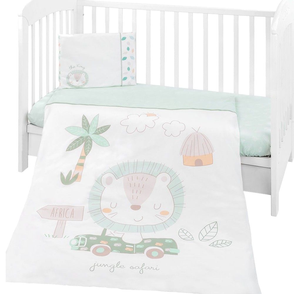 Set carcafë zarf 100x150cm 35x45cm 95x135cm Për Bebe Pambuk Këllëf Jastëku 35x45 Carcaf Të Poshtëm 100x150 Mbulesa E Jorganit 95x135 Mente 3 Pjesë