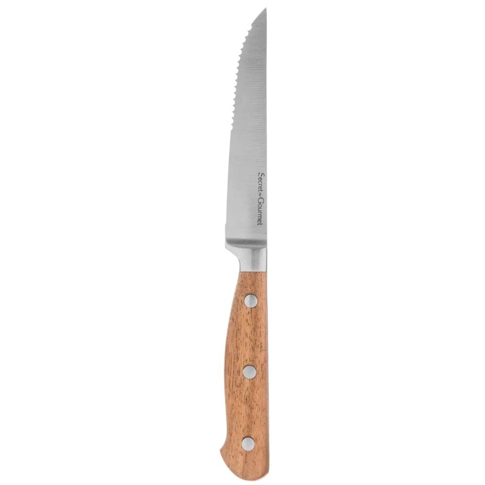 Akacia Kafe Cm TEHU-11 11.5cm 23cm Thikë Bifteku Inoks Dru 23