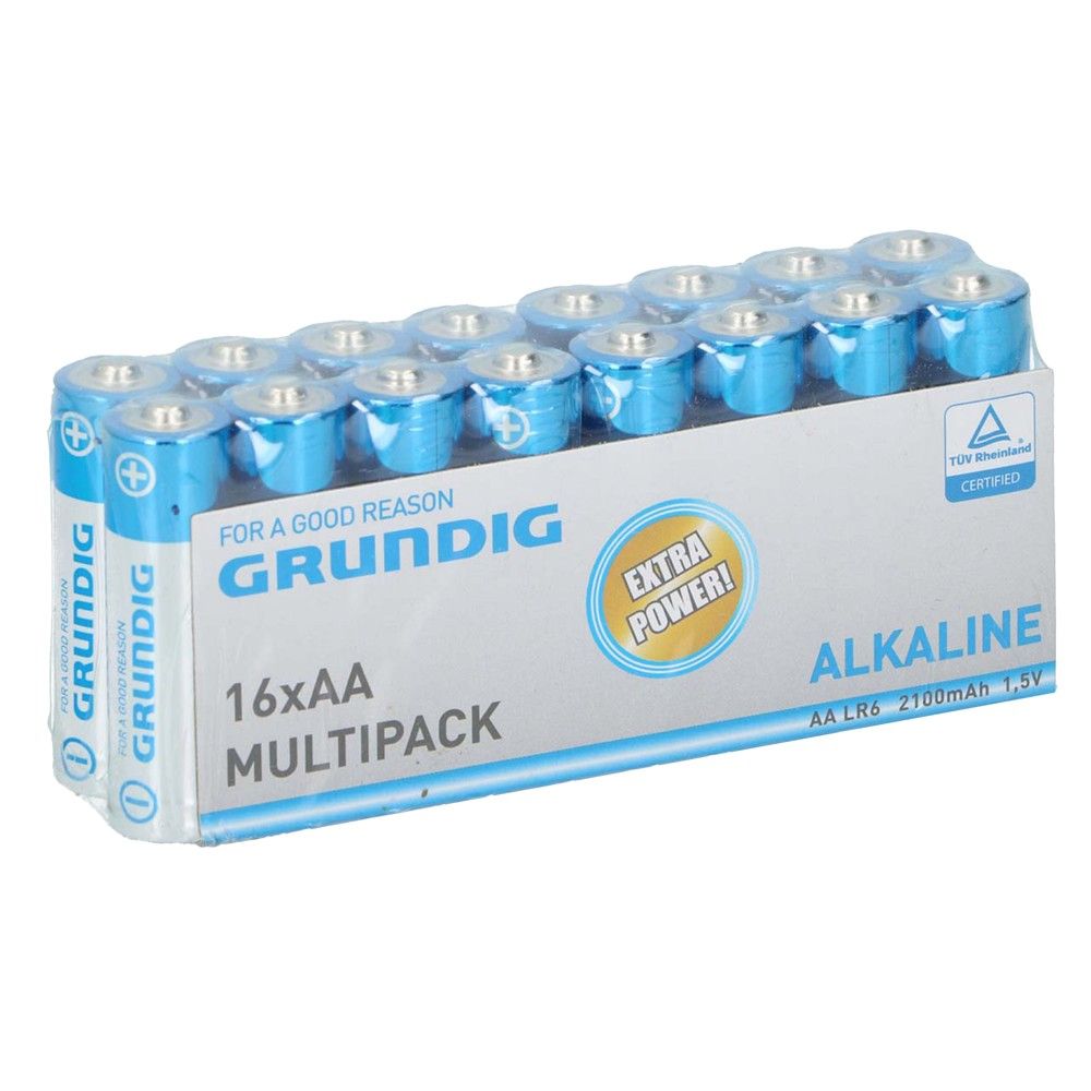 Bateri, Grundig, AA/LR6, alkaline, 16 cop/pako