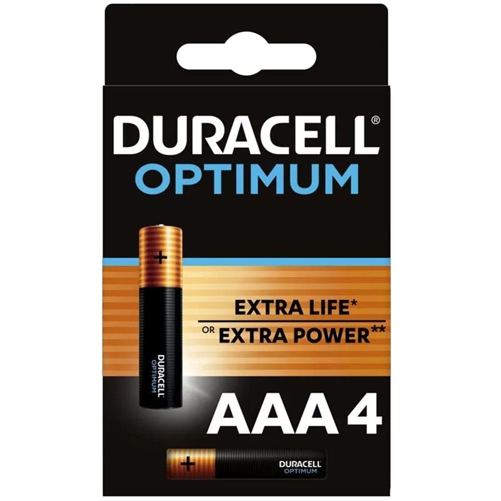 Bateri, Duracell Optimum, 4xAAA