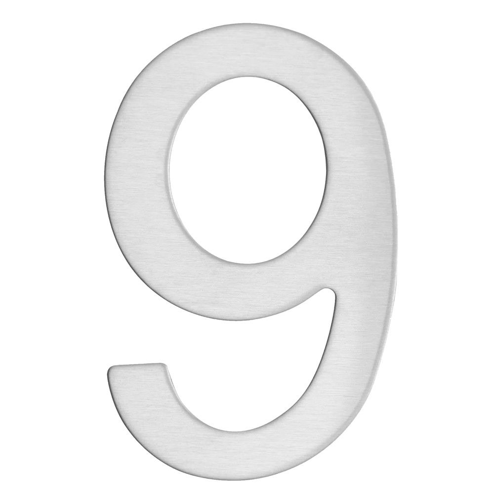 Thirard 9 Numër Me Ngjitëse Inoks H.76mm