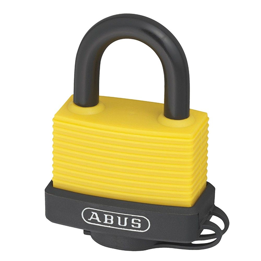Abus 70AL/45 yellow Dry Trup Kompakt Prej Alumini Haku Çelik I Fortë Special I Veshur Me Vinil Me Çelësa