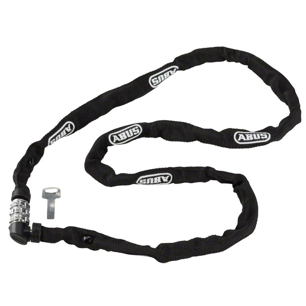 Abus 1200/110 web black Zinxhir Sigurie Bërë Nga Çelik I Fortë Special Veshur Me Tekstil Me Kombinim Numerik Digjital