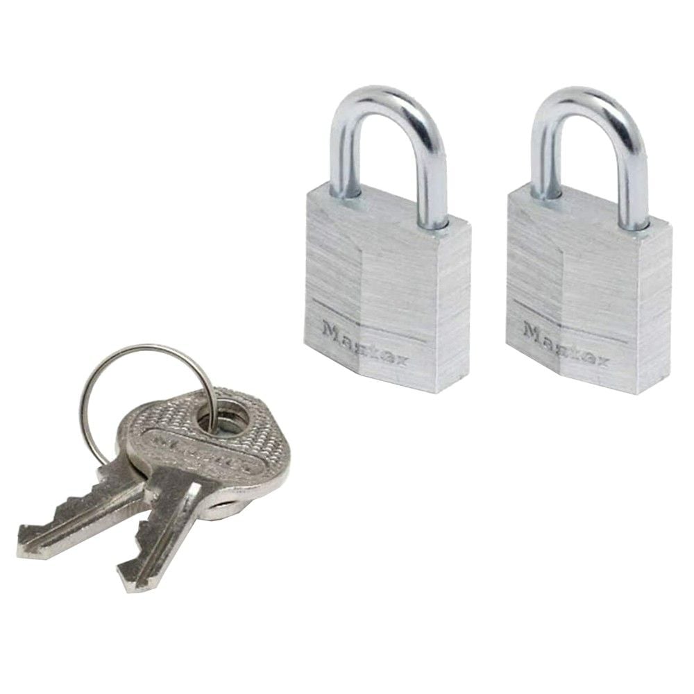 Dry masterlock, Niveli i sigurisë 3, 2 x 20 mm dry alumini, harku çeli 2x20mm 11mm 20mm 3mm Çelik 11 Diametër Kunja Me Çeleste Njete Per Bagazhee