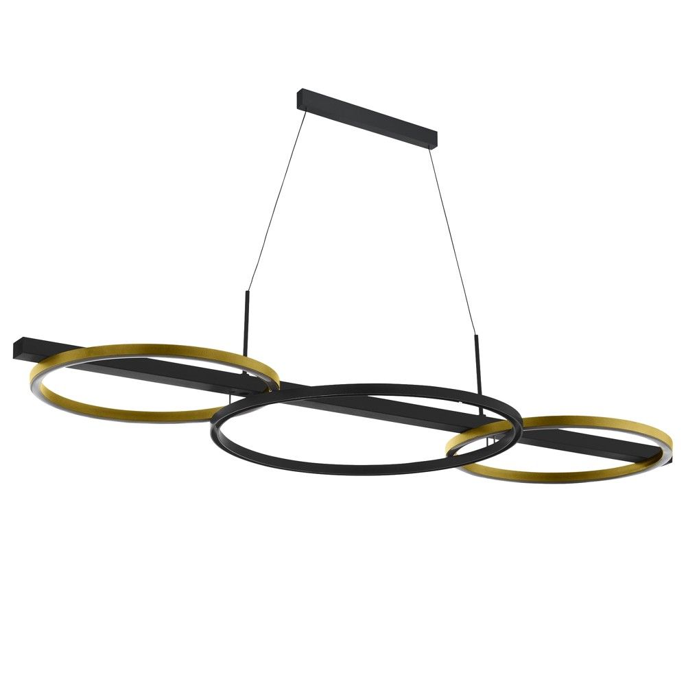 Eglo LANACERA Ndricues I Varur Le 2x12.5W+ 1x15.5 H150xL96.5 Cm,i Dimerueshem I Zi Gold
