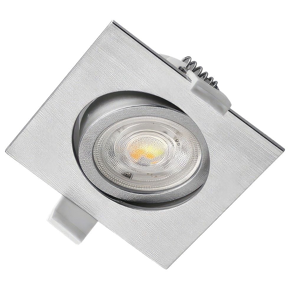 Braytron Spot LED SQR \ 7W 220-240V 3in1 630 Lm AC Argjend