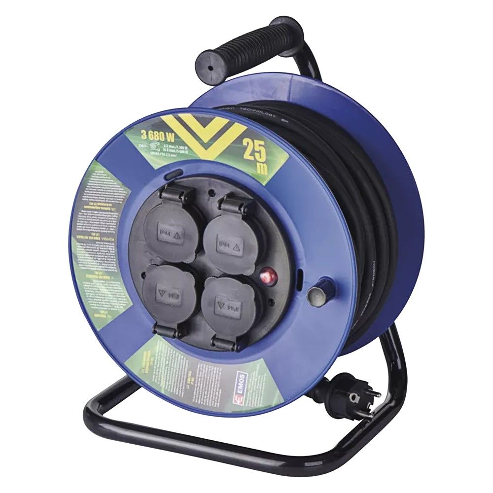 Kabell Gome Shuko IP44 230V 2.5mm Baraban 25 M 4