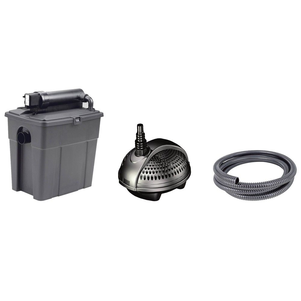 Pontec MultiClear Set 5000 25W 7W Filter Perfshire Dhe Pastruesin E Pellgut UVC 1500 H 25 UVC Norma E Furnizimit 1500 H Permasa Maz E Pellgut Gjatesia E Kabllit 10 M