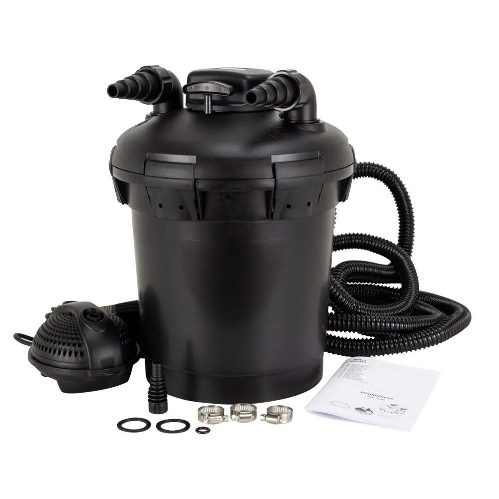 Pontec PondoPress 15000 11W 14W Filter Presioni Perfshire Dhe Pastruesin E Pellgut UVC 2500 H 14 UVC Permasa Max E Pellgut Lartesi Uji 2 M Gjatesi Kablli 3 M
