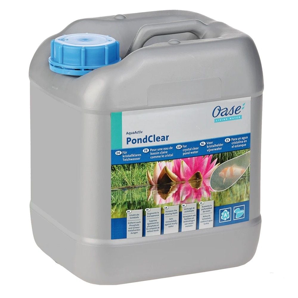 Oase AquaActiv PondClear 5L I Bën Pellgjet E Turbullta Përsëri Të Qarta Efektive Kundër Papastërtive Që Nuk Filtrohen
