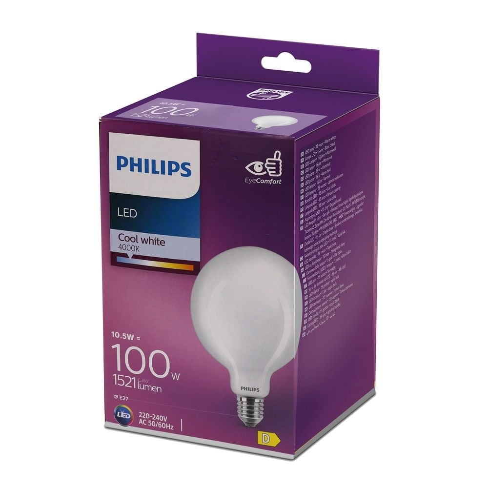 Llambe led, Philips, 100W, E27, 4000K, G120.