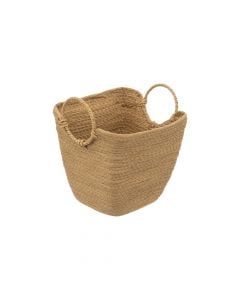 Storage basket, S, Solar, paper, brown, 23x23xH25 cm