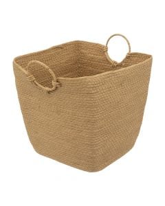 Storage basket, L, Solar, paper, brown, 34x34xH34 cm