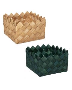 Storage basket, L, Arty, fir, assorted, 22.2x22.2xH12.5 cm