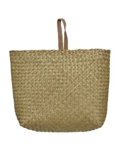 Storage basket, L, seagrass, brown, 31x14xH48 cm
